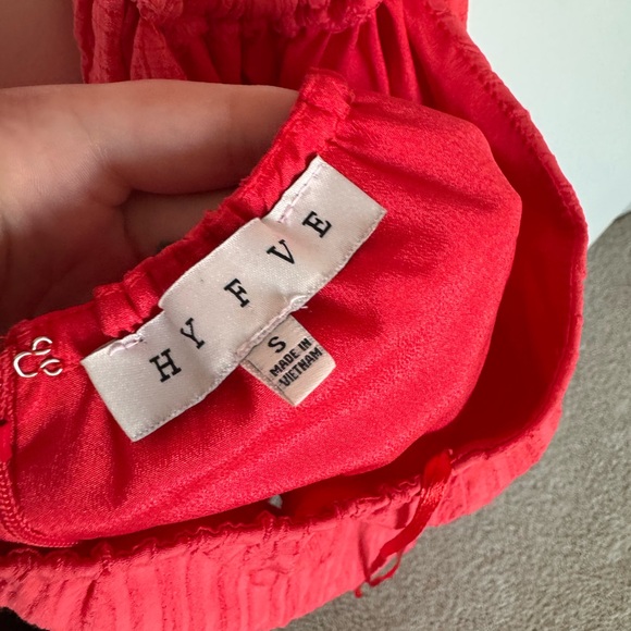 HYFVE Red Cut Out Ring Accent Midi Halter Sleeveless Dress Size S - Picture 4 of 7